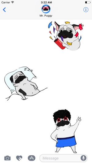 Mr. Puggy - Pug Dog Stickers(圖4)-速報App