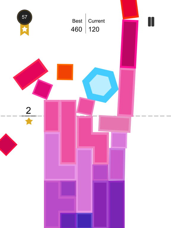 Screenshot #6 pour Tap Falling：Laissez le déclin de l'hexagone