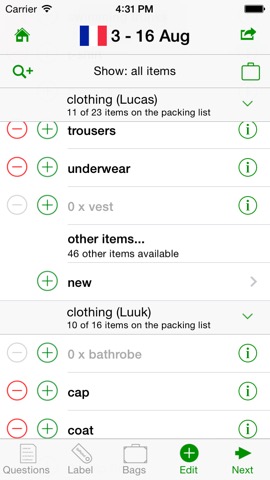 GetPacked: packing listのおすすめ画像2