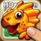 Icon Dinosaurs walking with fun HD jigsaw puzzle game