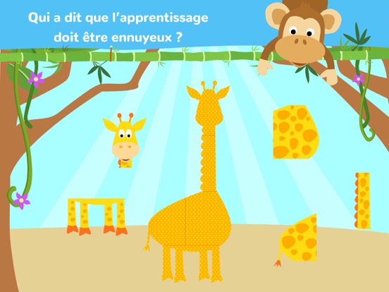 Screenshot #5 pour Drôles d’Animaux de la Jungle - Stickers et Puzzle