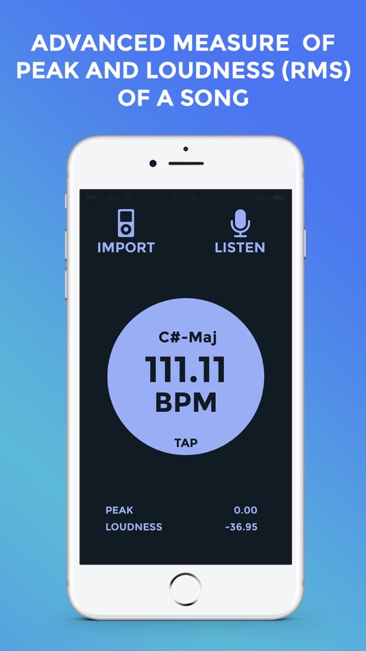 #3. BPM & Chords Live Analyzer - DJ and Musicians Tool (iOS) By: Elliott Garage
