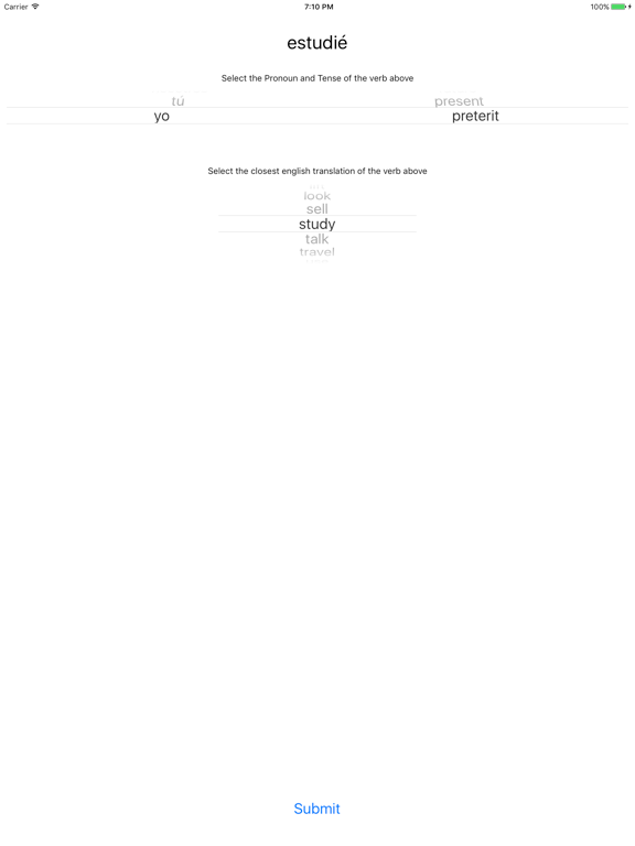 Screenshot #5 pour Estudiar Verbs