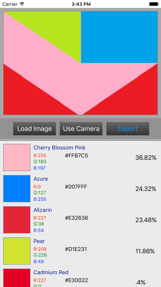 Image Color Analysis - 1.3 - (iOS)