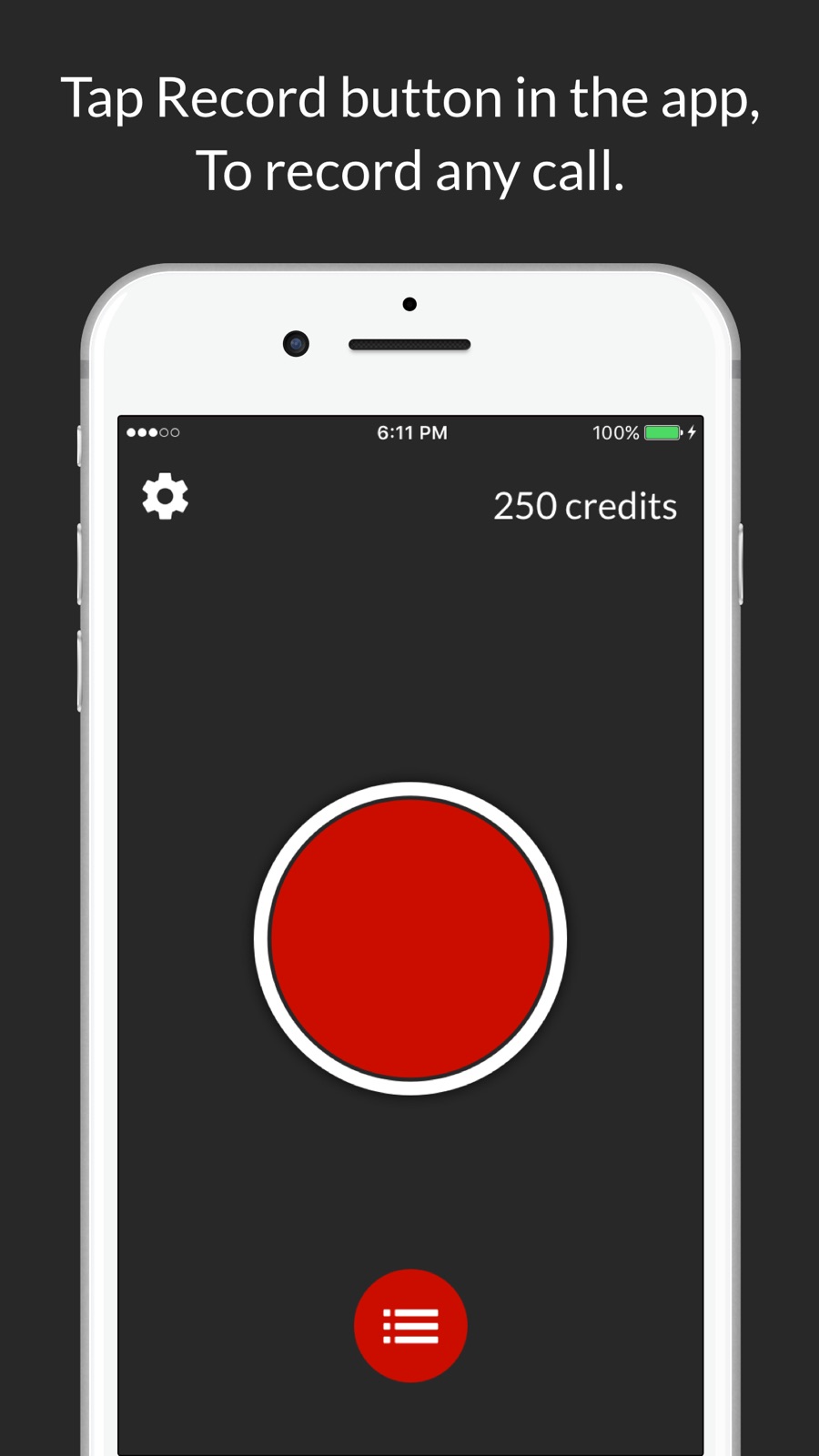 Call Recorder : Record Phone Calls iphone screenshot 1