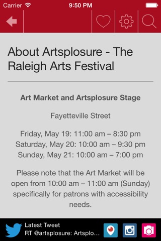 Artsplosure: The Raleigh Arts Festival 2017 screenshot 3