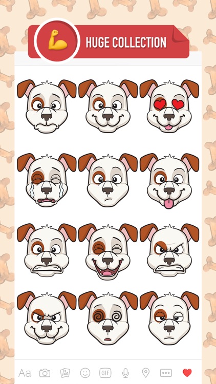 DogMoji - dog emoji & stickers keyboard app screenshot-1