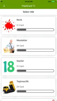 turkish flashcard for learning iphone screenshot 2