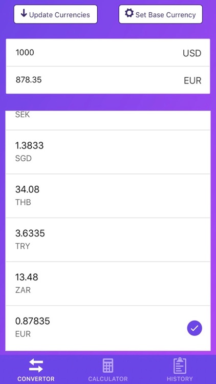 Currency Convertor App