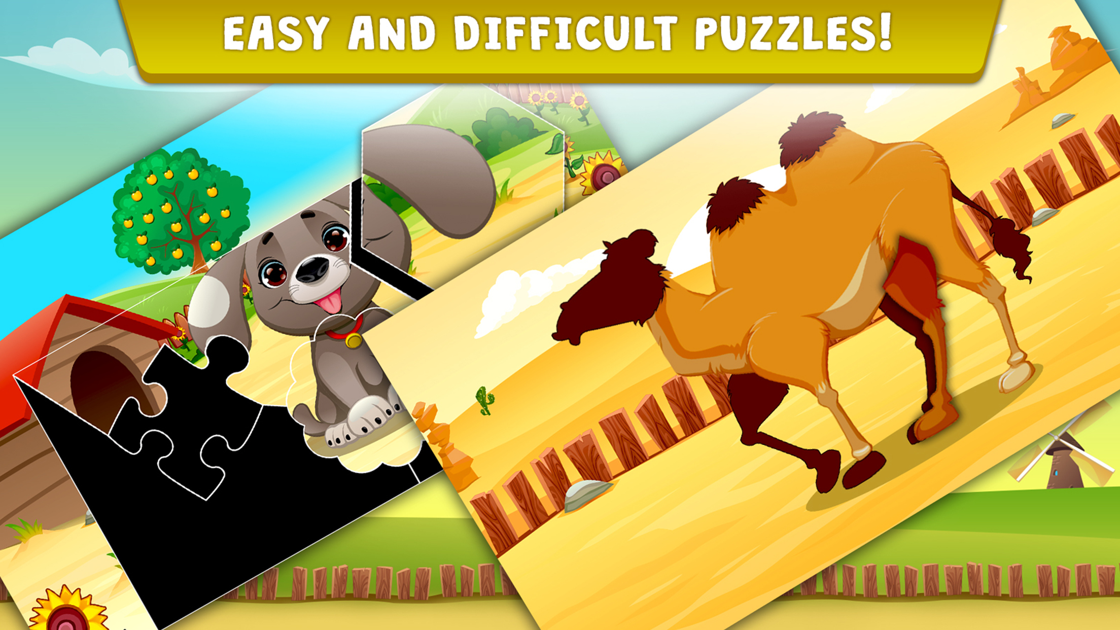 Farm Animals Parts Puzzle for kids screenshot 3