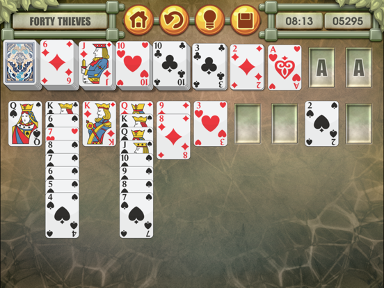 Screenshot #6 pour Forty Thieves Solitaire Hearts & Spades Patience