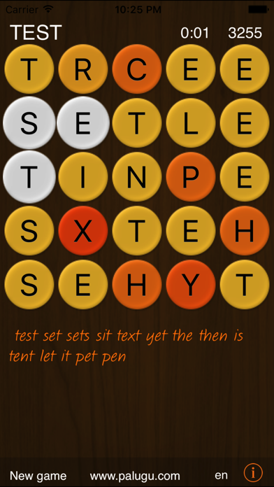 Letter swish - Criss Cross Words Screenshot