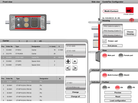 CombiTac Configurator screenshot 2