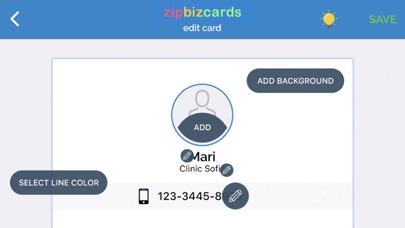 Zipbizcards screenshot 2