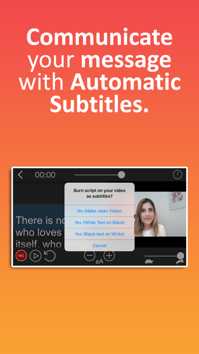 How to cancel & delete Teleprompter Auto Subtitler from iphone & ipad 2