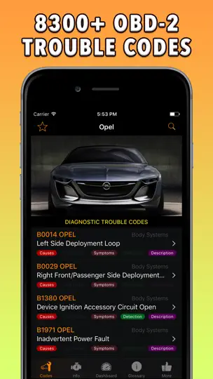 Скриншот Opel App на iPhone 1
