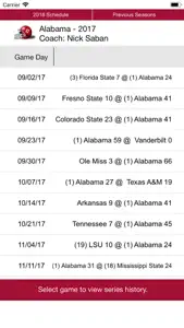 Alabama Football 1902-2018 screenshot #3 for iPhone