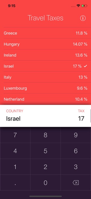 Travel Tax Calculator(圖2)-速報App