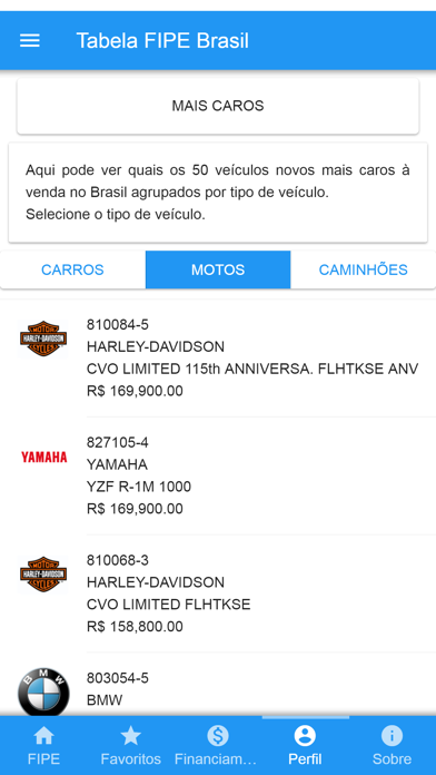 Tabela FIPE Brasil iPhone screenshot 9 - Utilities app