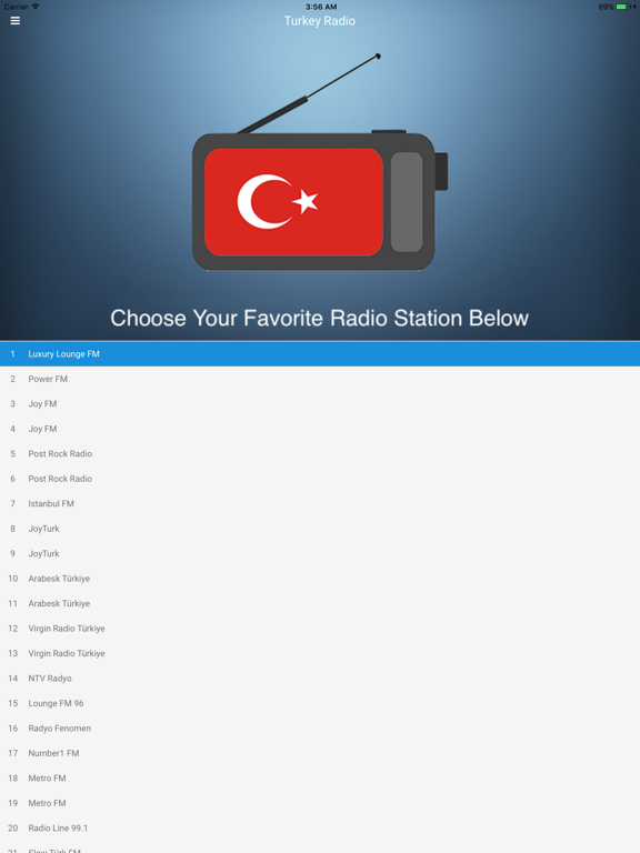 Screenshot #5 pour Turkey Radio Station: Turkish