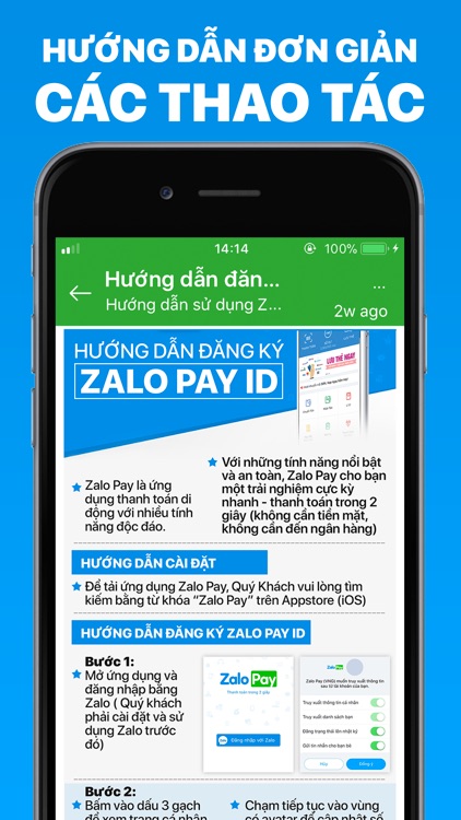 Hướng Dẫn Zalo Pay cho iPhone