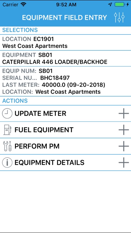 Viewpoint Equip. Field Entry