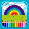 Beauty Painting Games Coloring Rainbow Page