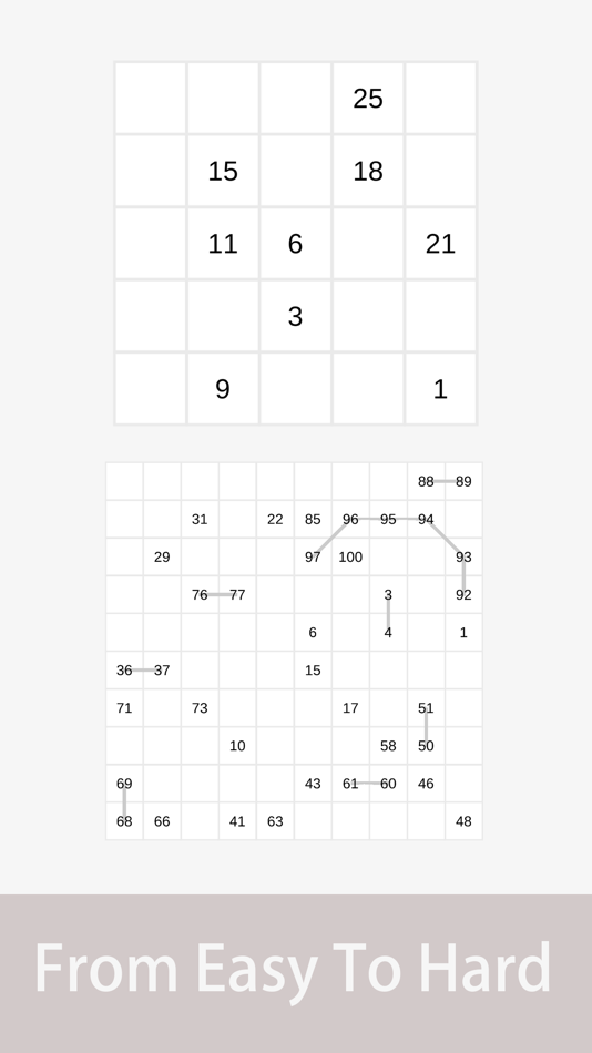 #5. Number Chain - Connect Number (iOS) Podle: 剑虹 王