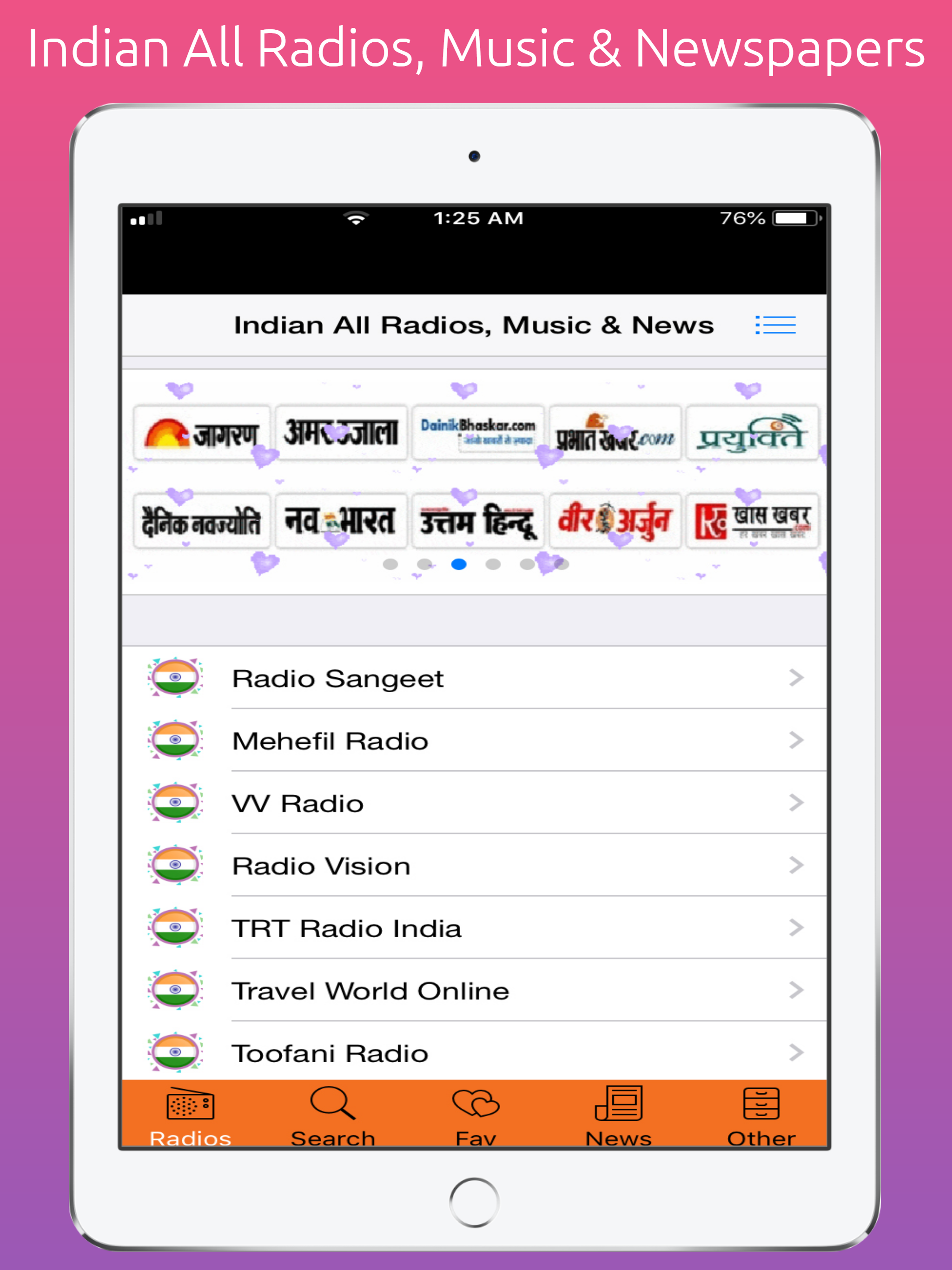 Indian All Radio, Music & News screenshot 14