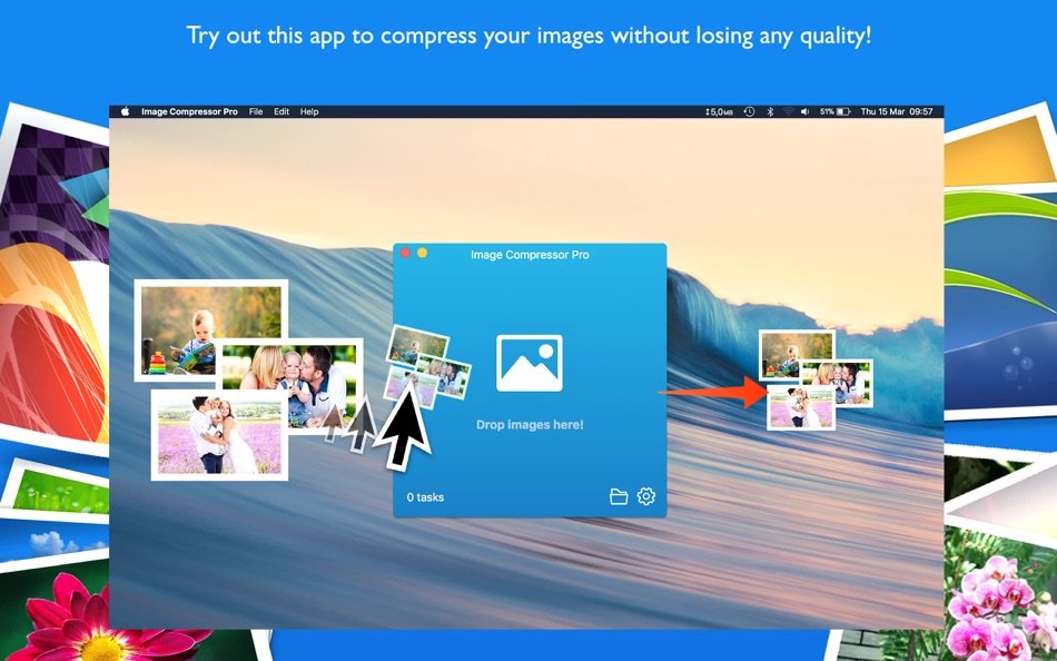 #1. Image Compressor Pro. (macOS) 由: luca calciano