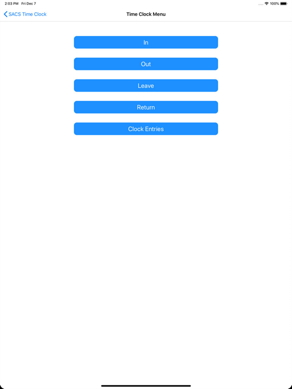 Screenshot #6 pour SACS Time Clock