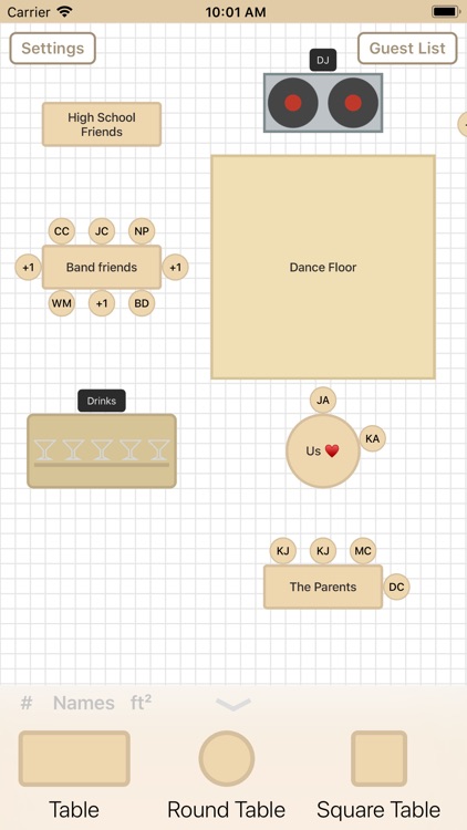 Seat Puzzle Reception Planner