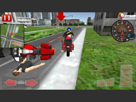 Bike Rider Ambulance Rescue