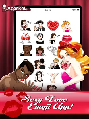Screenshot 2 A Sexy Love Emoji Stickers iphone