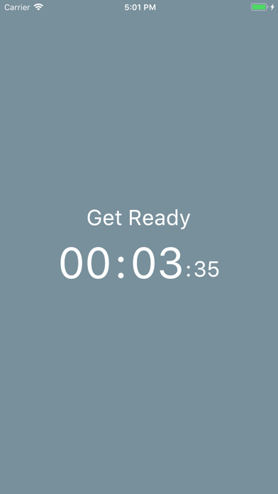 Blue Interval Timer Screenshot 2 - AppWisp.com