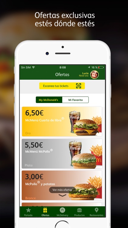McDonald's España – McDelivery y ofertas