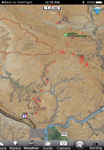Arches National Park GPS Chart screenshot 2