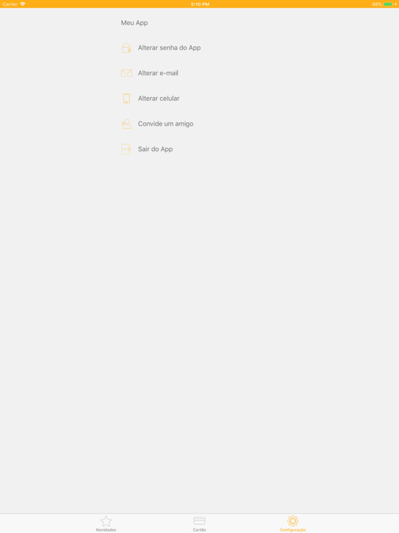 Cartão Estrela iPad screenshot