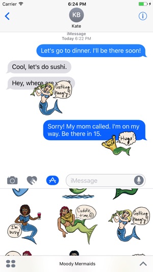 Moody Mermaids Sticker Pack(圖3)-速報App