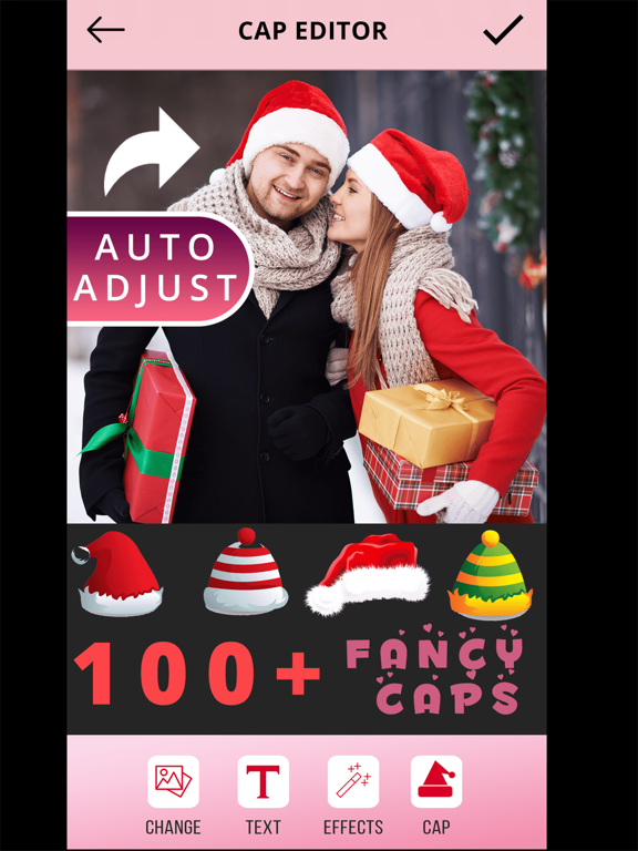 Screenshot #4 pour Santa Caps Photo Editor