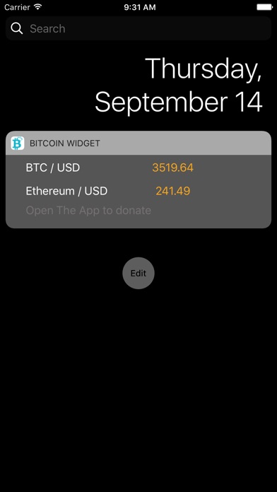 BitCoin Widget expert screenshot 4