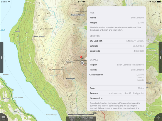 Loch Lomond Maps Offline iPad app afbeelding 5