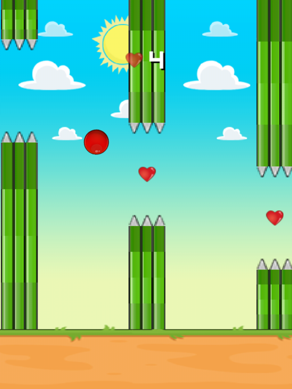 Screenshot #6 pour Flappy Red Ball - Tiny Flying
