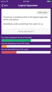 LSAT Logic Flashcards screenshot #2 for iPhone