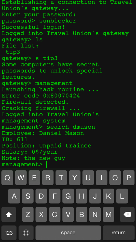 #4. Hacker's Quest (iOS) 由: Konya Kirsten