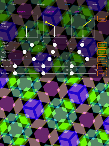 Kaleidoscope geometric Art - physical simulation screenshot 4