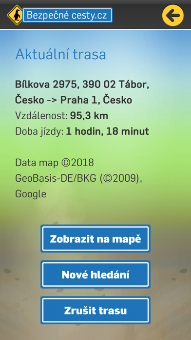 Dopravní informace Screenshot