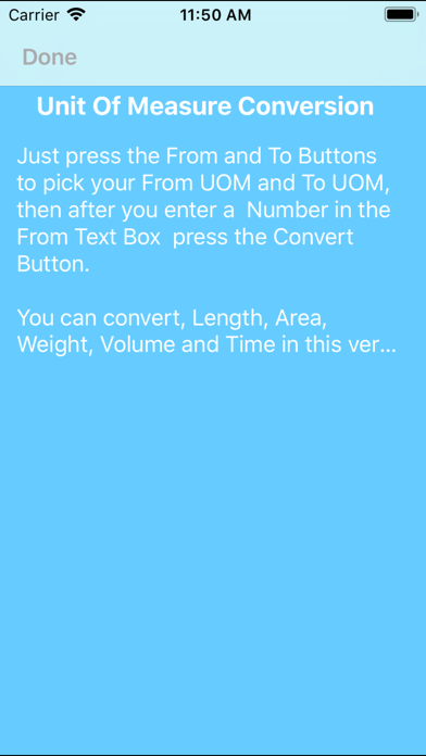 Screenshot #1 pour Units Of Measure Conversion
