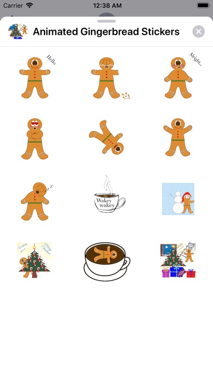 Animated Gingerbread Stickers screenshot-5