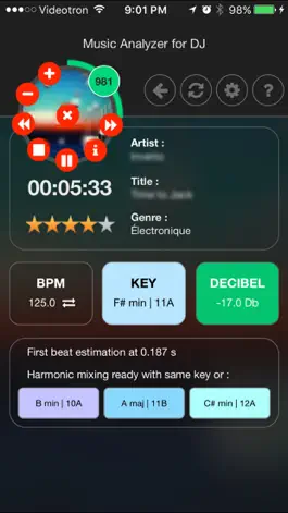 Game screenshot Music analyzer for DJ apk